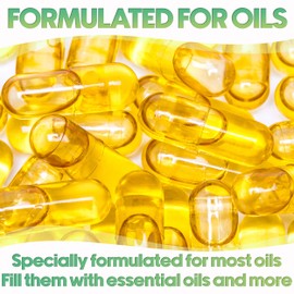 XPRS Nutra Size 3 Empty Vegan Capsules - 1000 Count Clear Veggie Capsules for Essential Oils - Empty Vegetable Capsules for Essential Oils - DIY Oil Filling Works with Most Essential Oils