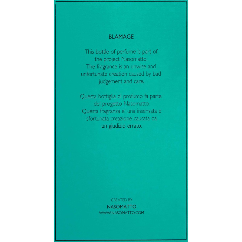 Nasomatto Extrait de Parfum Spray, Blamage, 1.0 Fl Oz