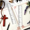 Skyygemm 24 Pcs Clear Bible Study Ruler with Dual Straight