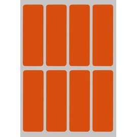 Royal Green Rectangle Stickers, Color Coded, Write on Labels for Organizing, Moving and Shipping, 3 x 1 Inch, Write On Labels for Home, Office and School, 400 Pieces (Orange)