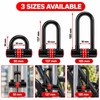 Combination U-Lock with Keyless Combination – Zinc Alloy Extended Shackle
