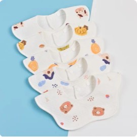 New Arrival Colorful Printing Bamboo Soft Baby Bibs Bamboo Material Baby Bamboo LoveySize: 3T, Color: Other