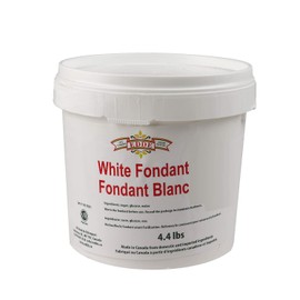 EDDE White Icing Fondant for Glazing Pastries, 4.4 Pounds