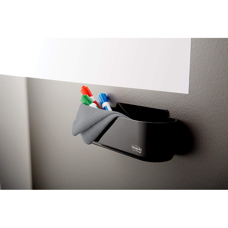 Post-it Dry Erase Accessory Tray (DEFTRAY),Black
