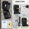 Kizaten Wall Mounted Key Safe, Key Lock Box with Resettable