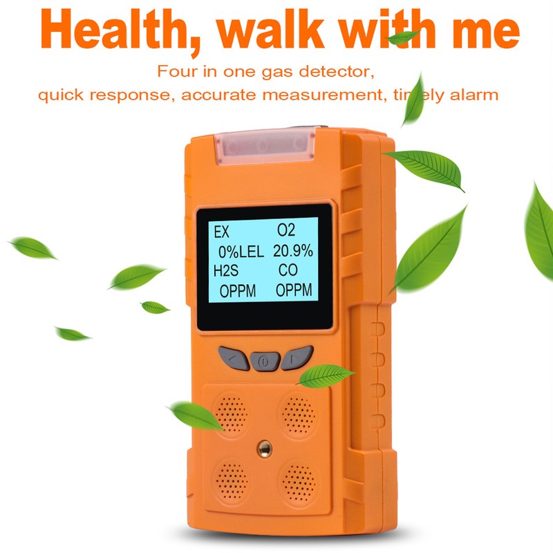 Gas Detector Multifunctional ABS Housing Dustproof IP65 Gas Monitor Meter