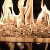High Luster, 1/4" Reflective Tempered Fire Glass in Diamond Starlight,