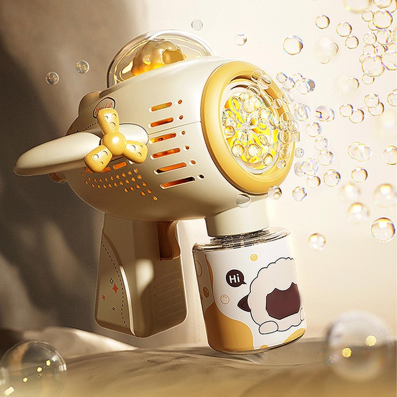 Kids Bubble Maker Electric Powerful Automatic Sound Light Handheld Bubble