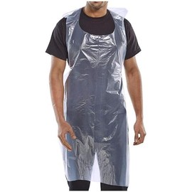 Quality 100 Disposable Aprons for Adults White | Waterproof Apron Pack | Plastic Aprons Medical Virus Protection - PPE Disposable