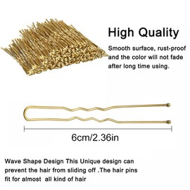 Pack of 50 Hair Pins, 6 cm U-shaped Hair Pins, Bobby Pins, Metal, Hair Clips for Women, Girls, Women, Hair Accessories, Hairdressing Salon