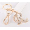AlphaAcc Keychain for Women Purse Charms for Handbags Crystal Alphabet