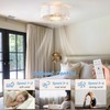 Phrylix 20" Boho Bladeless Ceiling Fans with Lights, Low Profile
