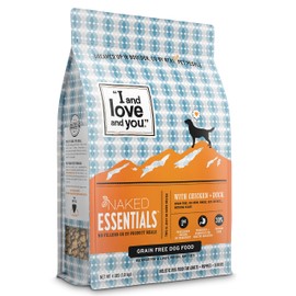 "I and love and you" Naked Essentials Dry Dog Food - Natural Grain Free Kibble, Chicken + Duck, Trial Size, 4-Pound Bag