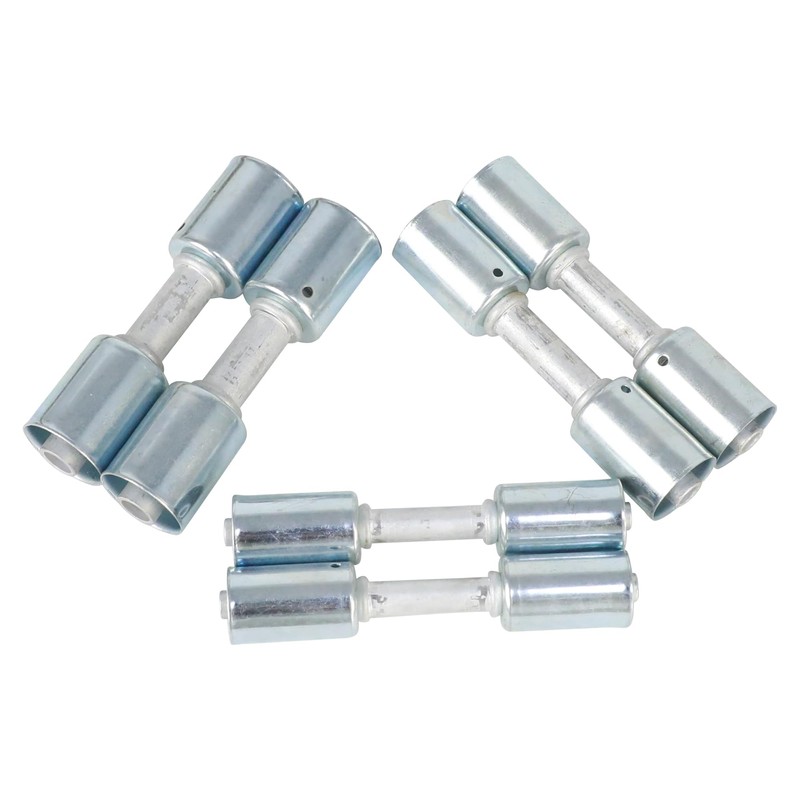 Wisepick 6PCS Air Conditioning #6#8#10 AC Fitting Set Straight Aluminum