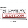 2 Pcs RUSTBOX Edition Emblem Car Side Rear Front Hood