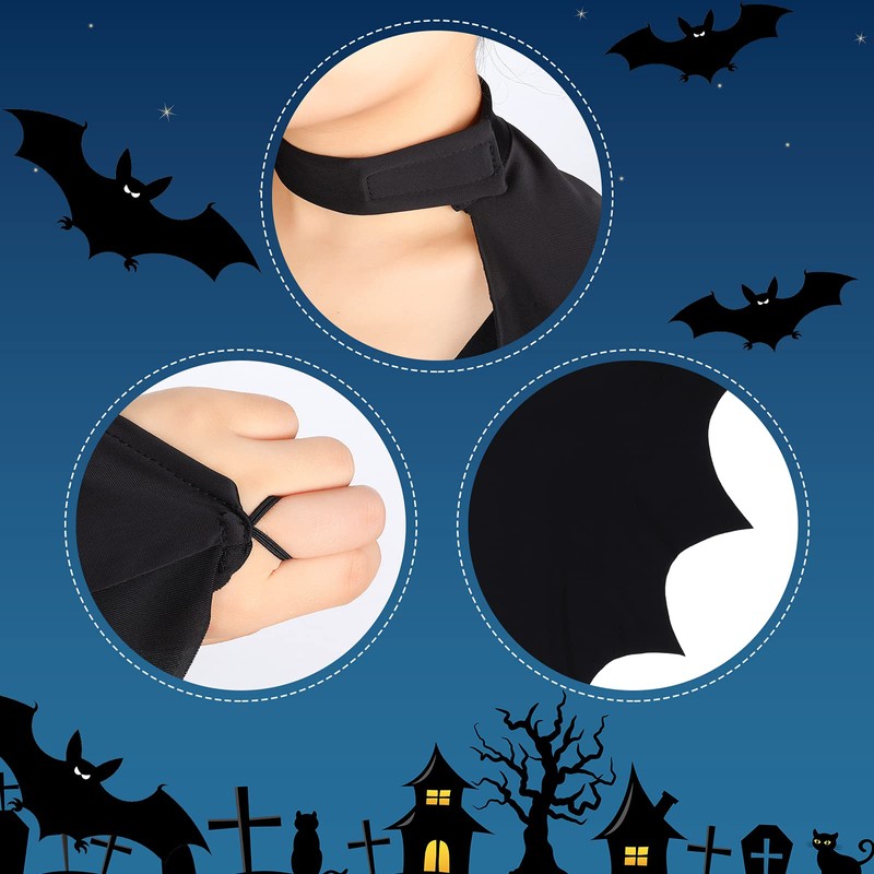 WILLBOND Kids Bat Vampire Costume Accessories Halloween Bat Costume for