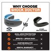 Shock Doctor Paradenti Nano Double Fight per Adulti, Colore: Bianco