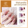 JODSONE 60 PCS Gel Nail Polish Set with 5 Bottles