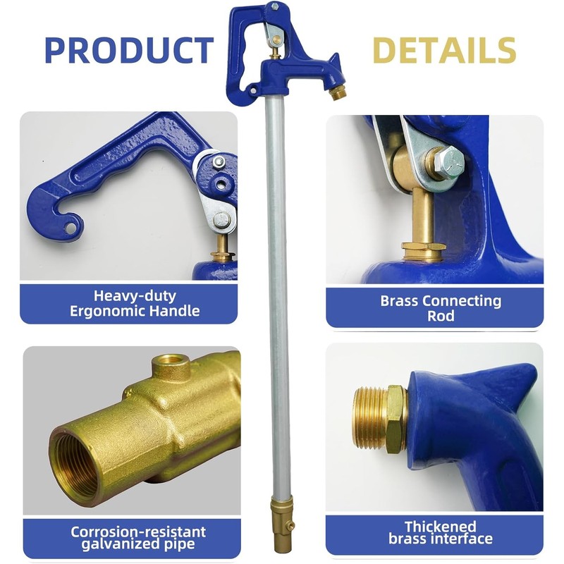 Frost Proof Yard Hydrant, 3.25FT Freezeless Frost Proof Hydrant, Water