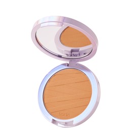 tarte face tape pressed powder – Medium-Coverage Waterproof Powder with Hyaluronic Acid, Snow Mushroom & Peptides to Smooth & Set Makeup, Lightweight, Vegan & Cruelty Free