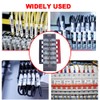 CEEYSEE 12pcs (6 Set) 6 Positions Dual Rows Covered Screw