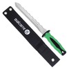 HALNKSZDDD Stainless Steel Insulation Garden Knife with Green Handle,7.8" Double