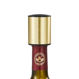 ELMWAY Wine Bottle Stoppers,Real Vacuum Wine Stoppers,Reusable Wine Preserver,Wine Corks Keep Fresh,Best Gifts for Wine Lovers for christmas gifts - Golden