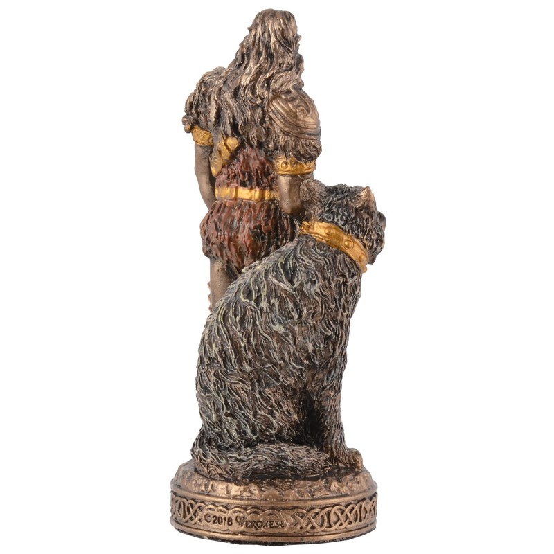 Veronese Miniature Figurine Germanic God Tyr Bronze Hand-Painted