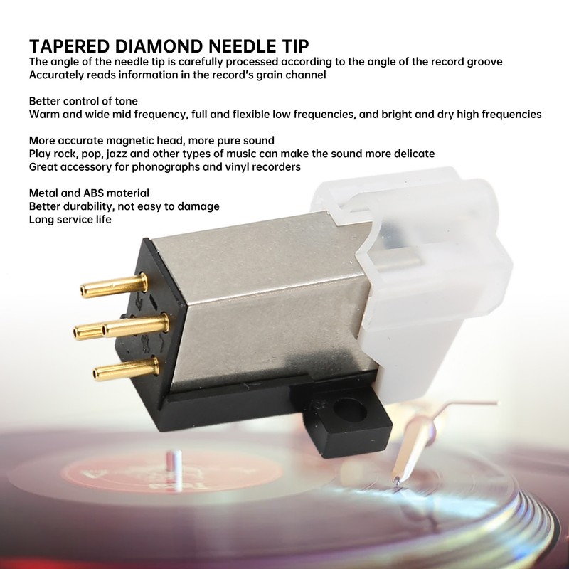 Magnetic Cartridge Stylus Accurate Record Function Moving Magnet Turntable Cartridge