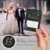Kirsten McMillan 25 Black Wedding Invitations with Envelopes - A6