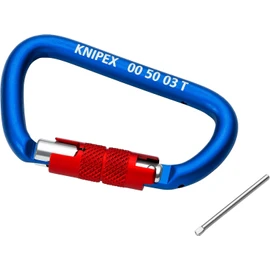 Knipex Carabiner 2 pieces (self-service card/blister) 00 50 03 T BK