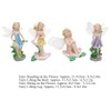 4Pcs/Set Fairy Statue Elf Sculpture Art Craft Outdoor Courtyard Garden