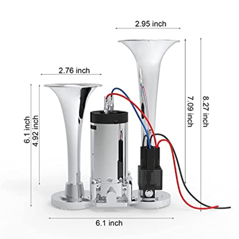 150DB Air Train Horn kit for Car, 12V Super Loud