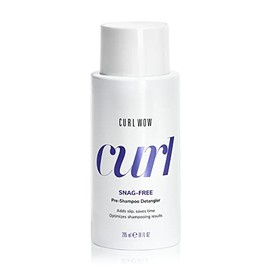 Desenredante previo al champú Curl Wow Snag-Free: agrega deslizamiento a los rizos antes de lavar con champú para un lavado sin enredos y una limpieza más profunda y fresca; reducir la rotura