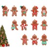 DHSUN Christmas Tree Ornaments, Gingerbread Man Pendants, 12 Pieces, Hanging