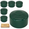 SKIR'CO Pack of 6 fence post caps, round, 48.3 mm,