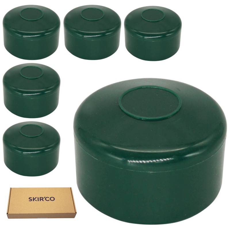 SKIR'CO Pack of 6 fence post caps, round, 48.3 mm,