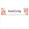 ExcelMark 2” X 8” Floral Designer Name Plate (Style 7)