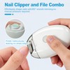 Automatic Electric Nail Clipper,3-Speed Quiet Nail Grinder with Nail Catcher,