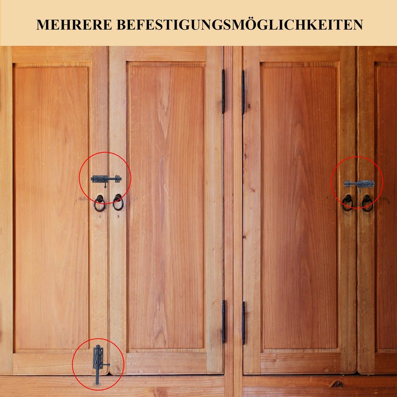 Sliding Bolt Gate Latch 304 Stainless Steel Barrel Bolt Heavy