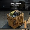 OneTigris Camping Storage Bag with Lid, 25L Collapsible Tactical Tote