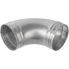 5'' Inch / 125mm 90 Degree Duct Connector - Galvanized