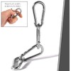 JUTOSU Carabiner, Spring Snap, Strong Stainless Steel, 304 Stainless Steel