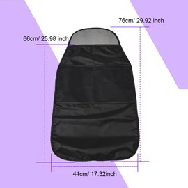 Car Kick Mats for Kids, Back Seat Protector with Organizer, Kick Mats Back Seat Protector, Vehicle Back Seat Kids Safety Accessories Fit for Most Cars, SUV, Truck, Minivan Seats