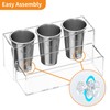 NIUBEE Hair Tool Organizer, Acrylic Hair Dryer and Styling Holder,