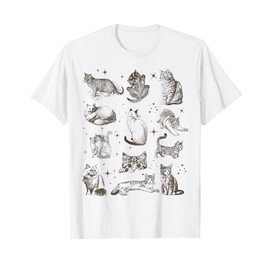 Vintage Cats 90s Retro Kitten Cat Lovers Gifts T-Shirt
