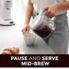 MÜELLERHOME 12-Cup White Coffee Maker - Borosilicate Carafe, Auto-Off, Reusable