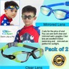 EverSport Kids Swim Goggles, Pack of 2 Swimming Goggles for