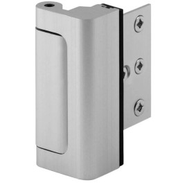DEFENDER SECURITY HIGH SECURITY DOOR REINFORCEMENT LOCK U-10827, SATIN NICKEL,BN