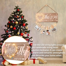 Gift for Couples, Couples Christmas Gifts Picture Frame, New Home Engagement Gifts, Wedding Anniversary Birthday Gifts for Couples Him Her Wife Women Photo Frames,House Warming Gifts for New Home